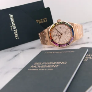 Audemars Piguet Gold Royal Oak Rainbow Watch