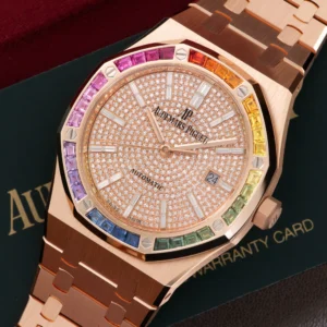 Audemars Piguet Gold Royal Oak Rainbow Watch