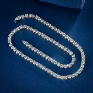 4.20 mm/0.30 pointer diamond necklace/HPHT/CVD/Labgrown/tennis necklace/18kwhite gold/VVS