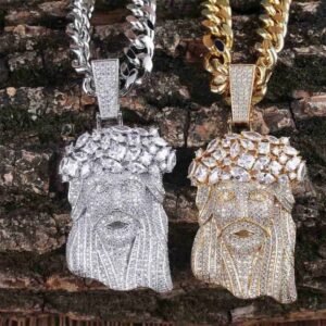 Iced Out Jesus Pendant Multi Color